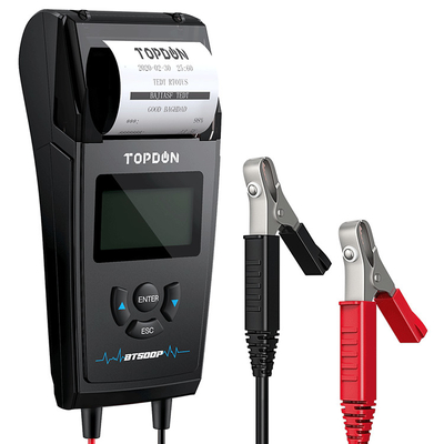Verificador portátil da bateria do caminhão do carro do verificador 12V 24V da bateria Btp500 com impressora
